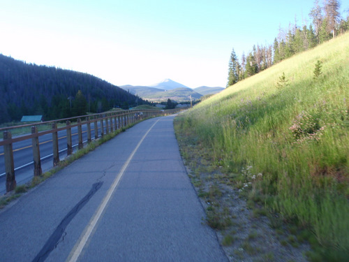 travelling parallel to State Highway 9.